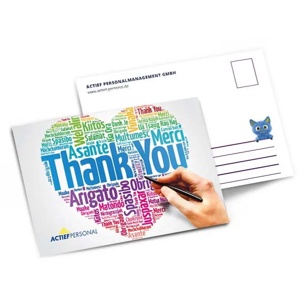 Motiv 3 Postkarte ACTIEF Thank You