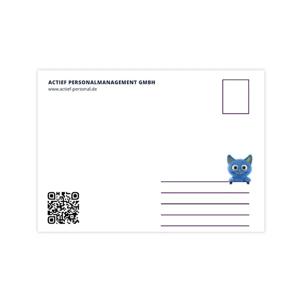 Motiv 8 Postkarte ACTIEF Wir stellen ein – Bild 2